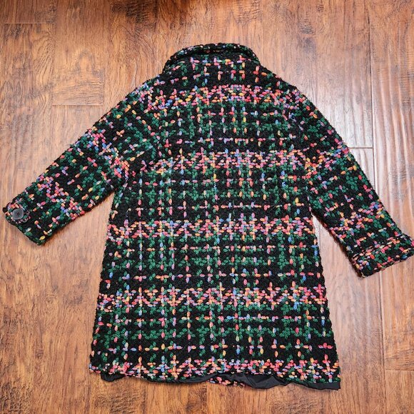 Eye-catching multicolor winter coat - Picture 3 of 4